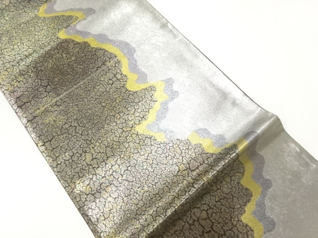 JAPANESE FUKURO OBI / WOVEN MIST